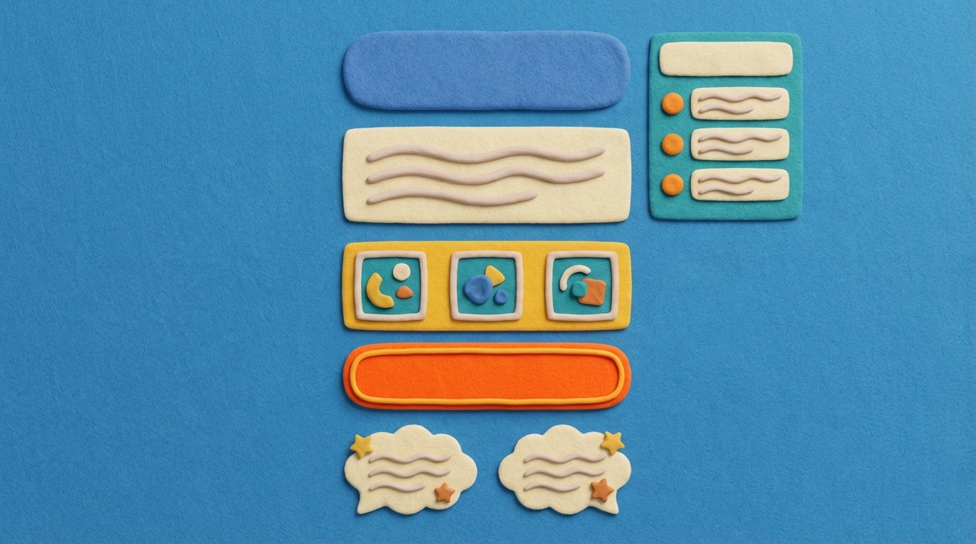 A detailed, well-organized web page layout for a specific service. Key sections are visually highlighted: a prominent title for the service, a clear text block for "Description", a bulleted list for "Benefits", a section with small images labeled "Portfolio", a bright, distinct "Call to Action" button, and a small block for "Customer Reviews". The layout is clean and user-friendly, guiding the eye through the information. A professional and reassuring color scheme.