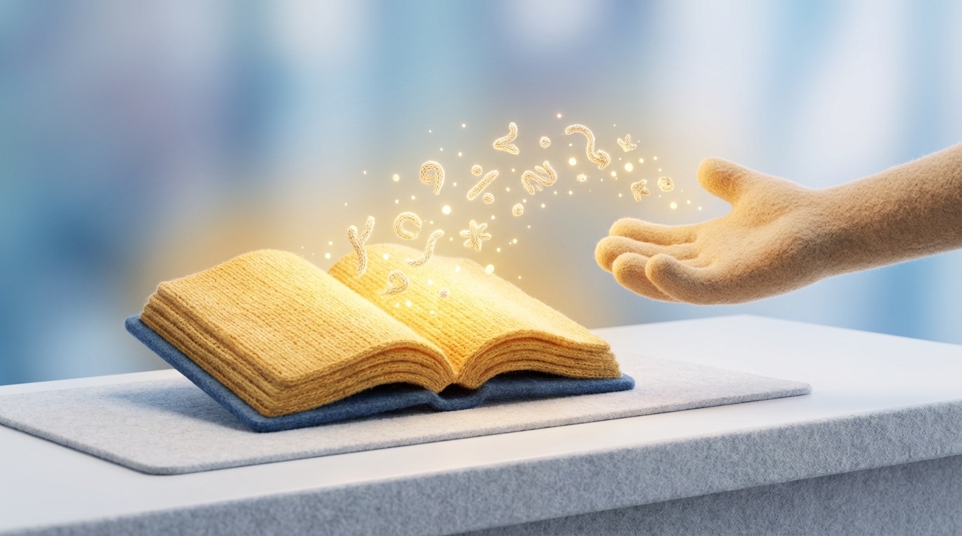 A stylized, open book with glowing pages on a modern, clean desk. Above the book, a subtle stream of abstract data or insights flows into a recipient's open hand, suggesting the transfer of valuable knowledge or a free consultation. The background is simple and uncluttered, focusing on the act of giving information. The color palette is bright and professional, with cool blues and whites, and a warm golden glow from the knowledge being shared.