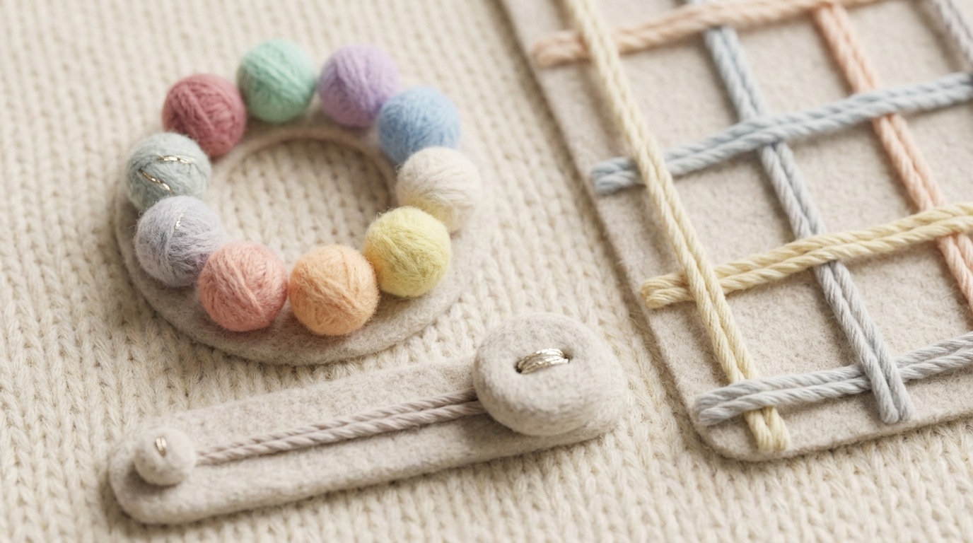 A close-up view of a digital interface showing various customizable elements: a color palette selector with multiple shades, a slider for font size adjustment, and a grid overlay indicating precise placement options for a text block or image. The interface is clean and modern, with subtle highlights on the active customization tools. The color scheme is a soft pastel, emphasizing flexibility and precision. The overall mood is detailed and meticulous, focusing on subtle yet impactful adjustments.