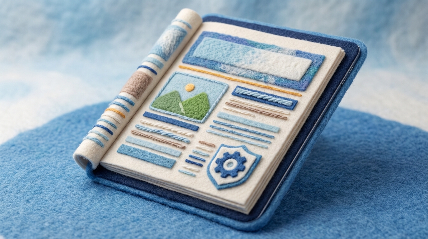 A large, open digital magazine or news reader is displayed prominently, featuring a well-designed article with a clear title and engaging layout. A small, distinct emblem or stylized logo (representing the contributing company's expertise) is subtly but clearly placed near the author's name or at the bottom of the article, signifying a guest contribution or expert commentary within a respected publication. The background is clean and professional, with a focus on the content itself. The color palette is modern and trustworthy, with blues and whites.