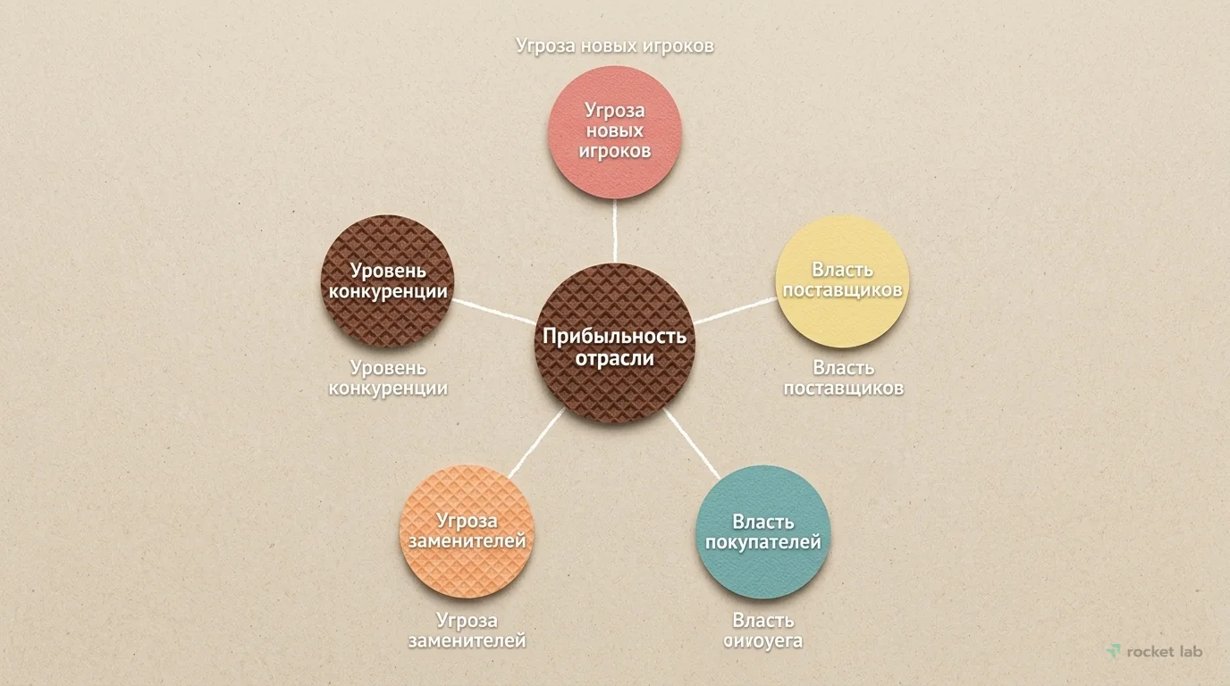 5 сил Портера: факторы прибыльности отрасли