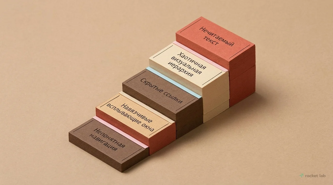 7 ошибок UX/UI, которые убивают конверсию (топ-5)