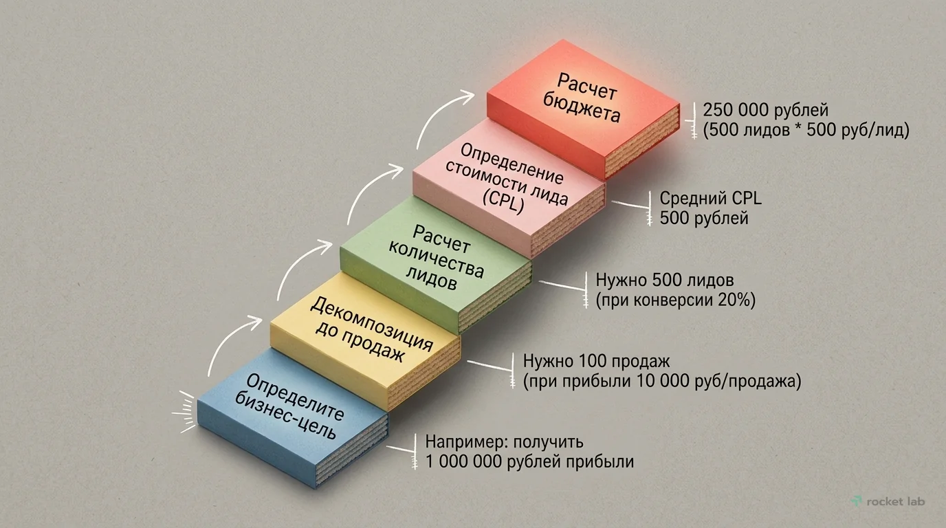 Алгоритм расчета бюджета «от целей»