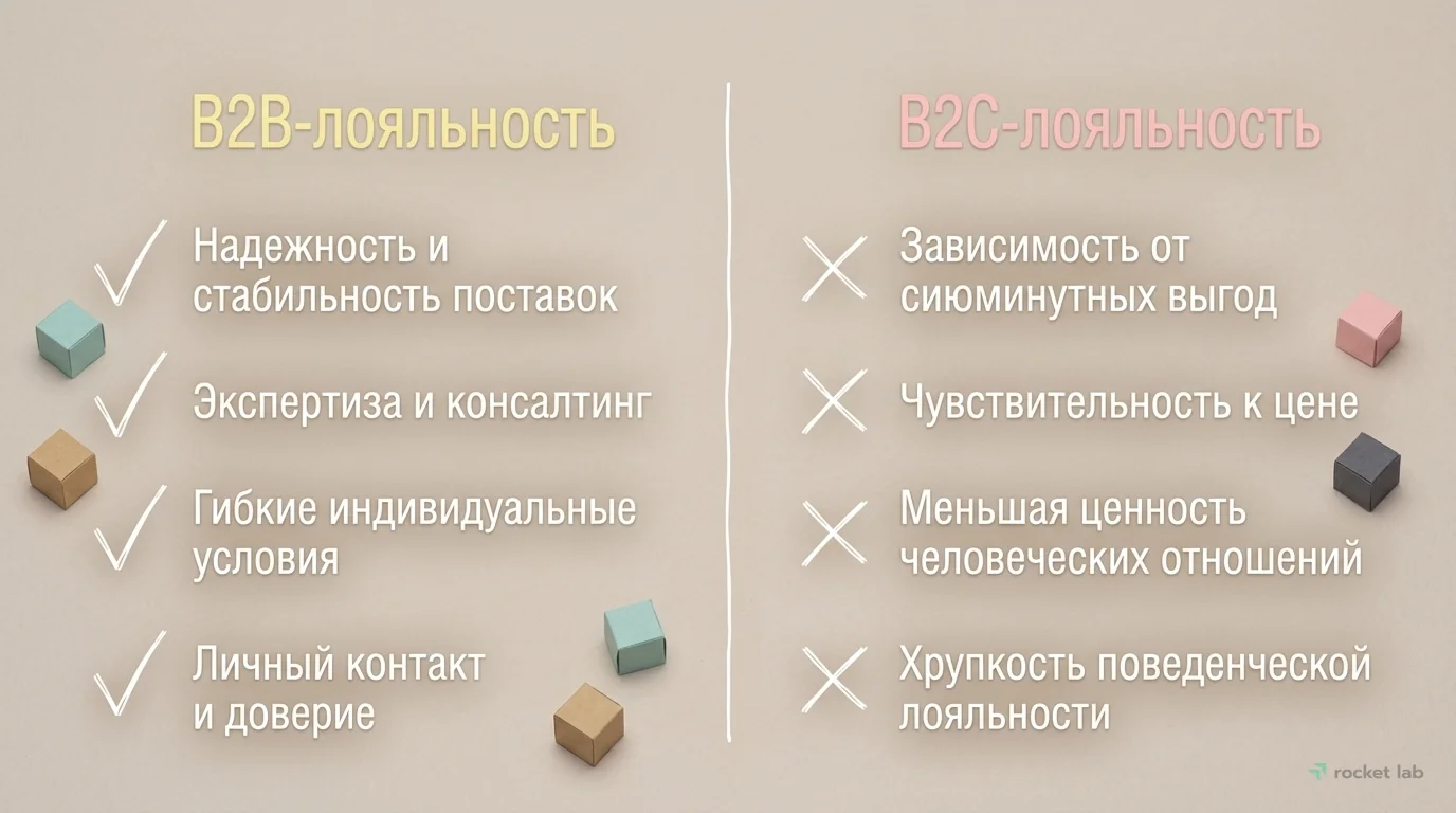 B2B vs B2C: Отличия в лояльности