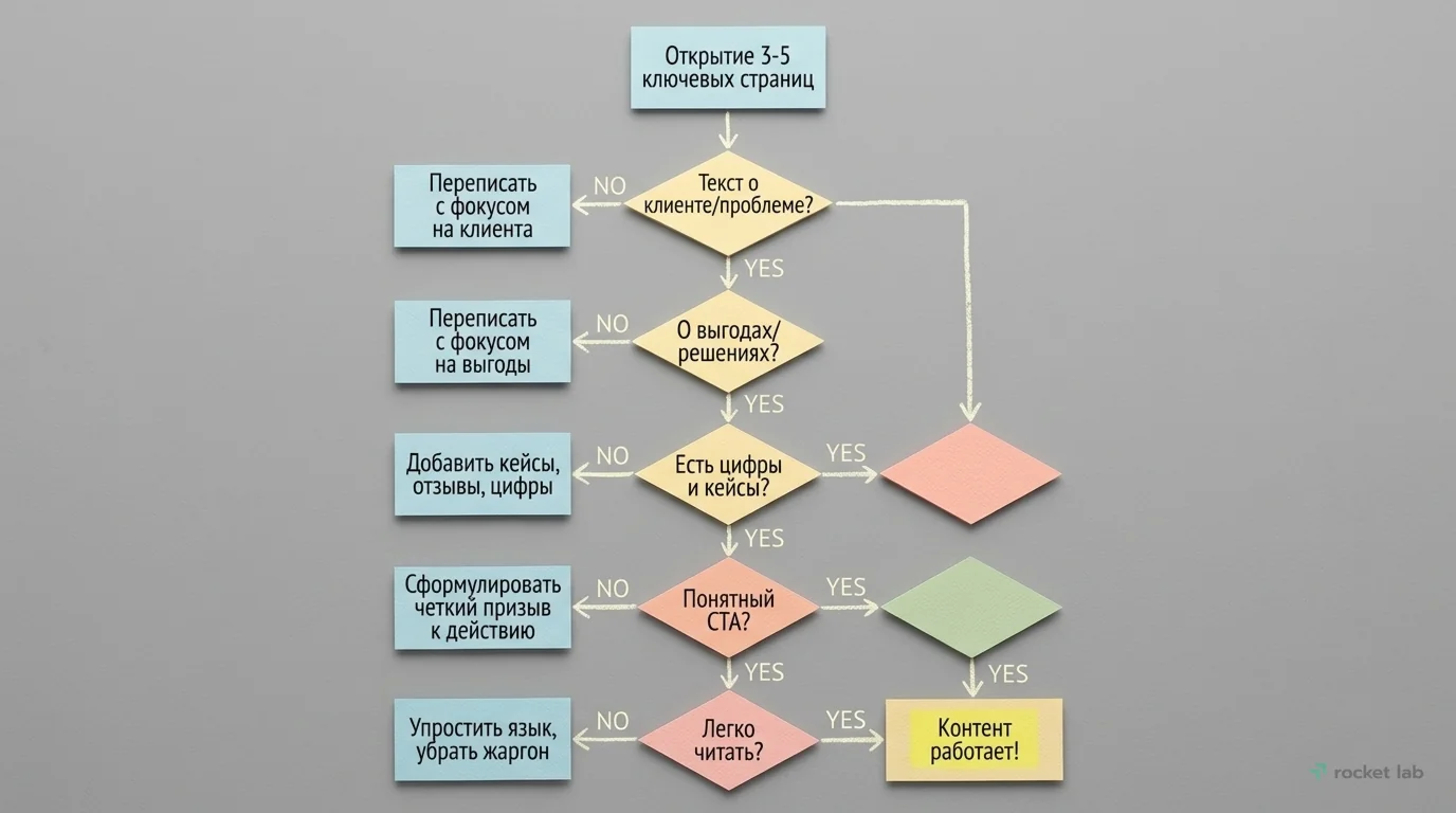 Чек-лист: Быстрый аудит B2B-контента за 5 минут