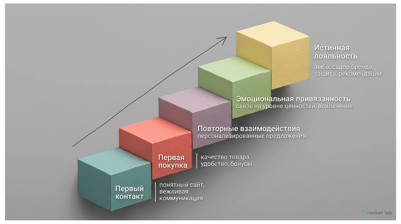 Этапы формирования лояльности