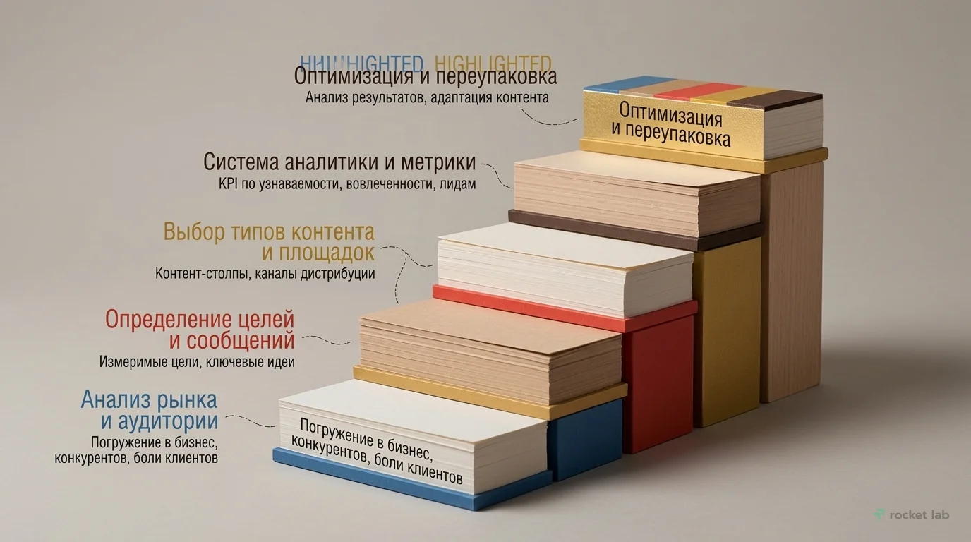 Этапы создания контент-стратегии