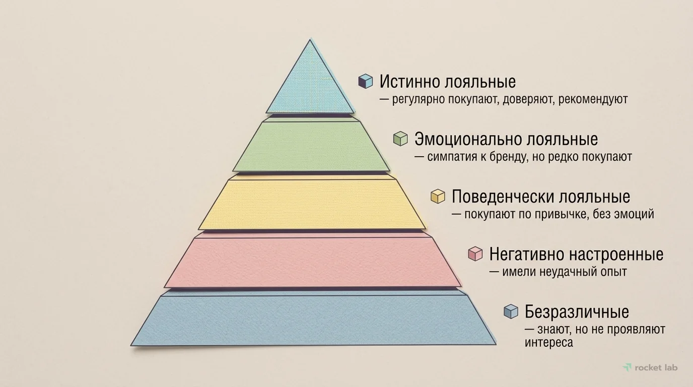 Классификация клиентов по уровню привязанности