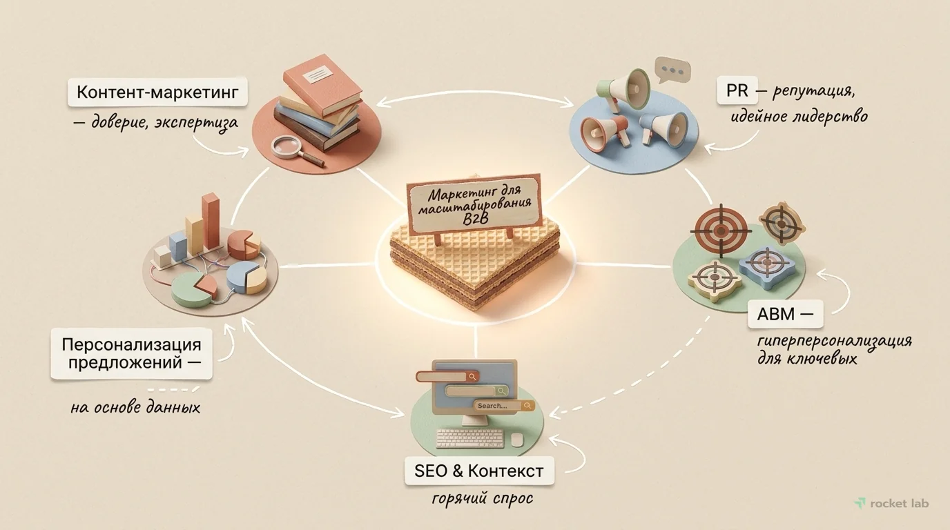 Ключевые направления маркетинга для масштабирования B2B