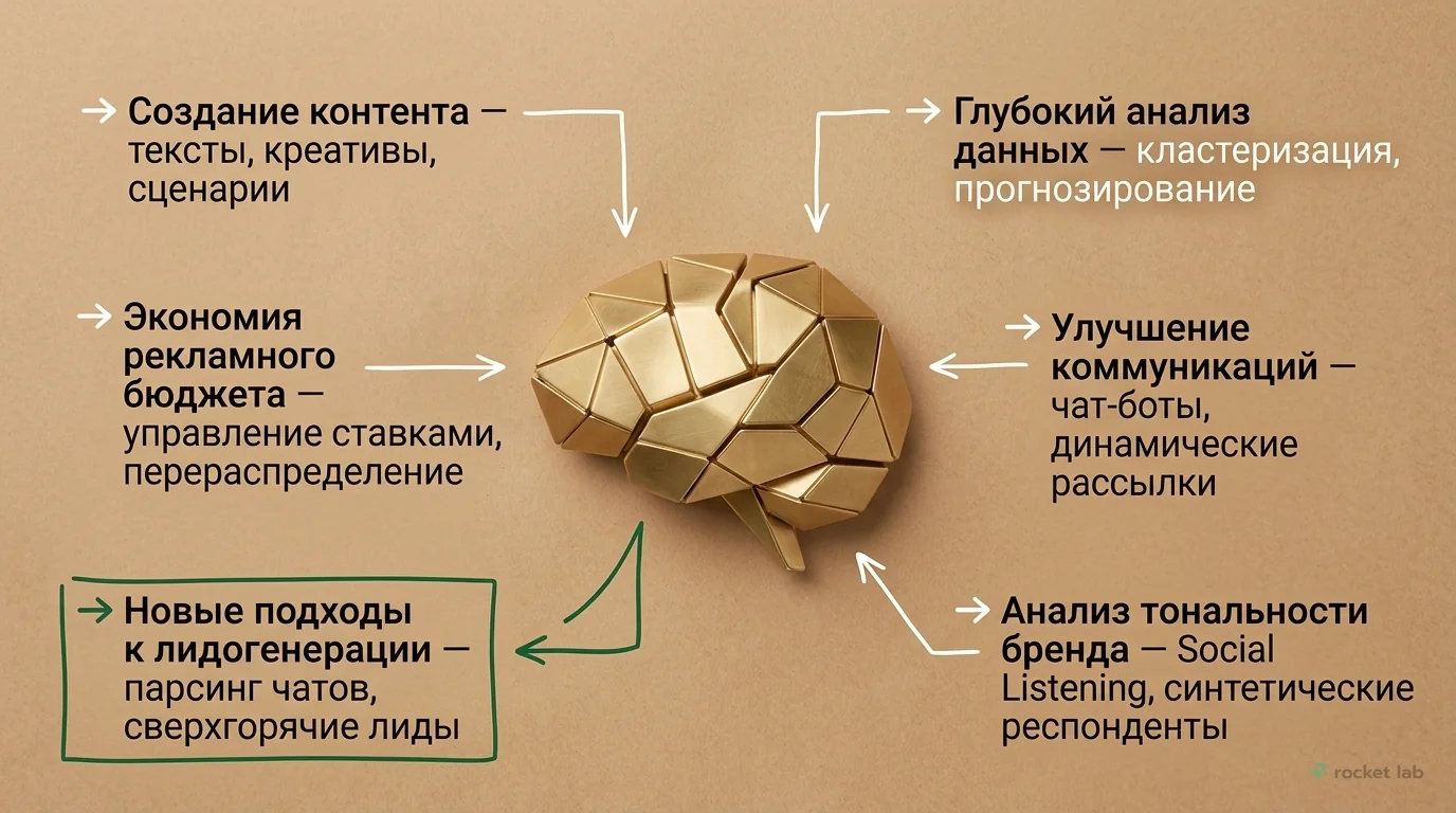 Ключевые задачи ИИ в маркетинге