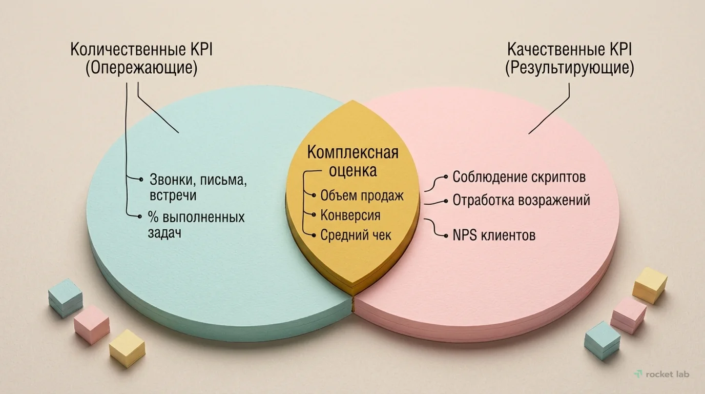 Количественные и качественные KPI для оценки менеджеров
