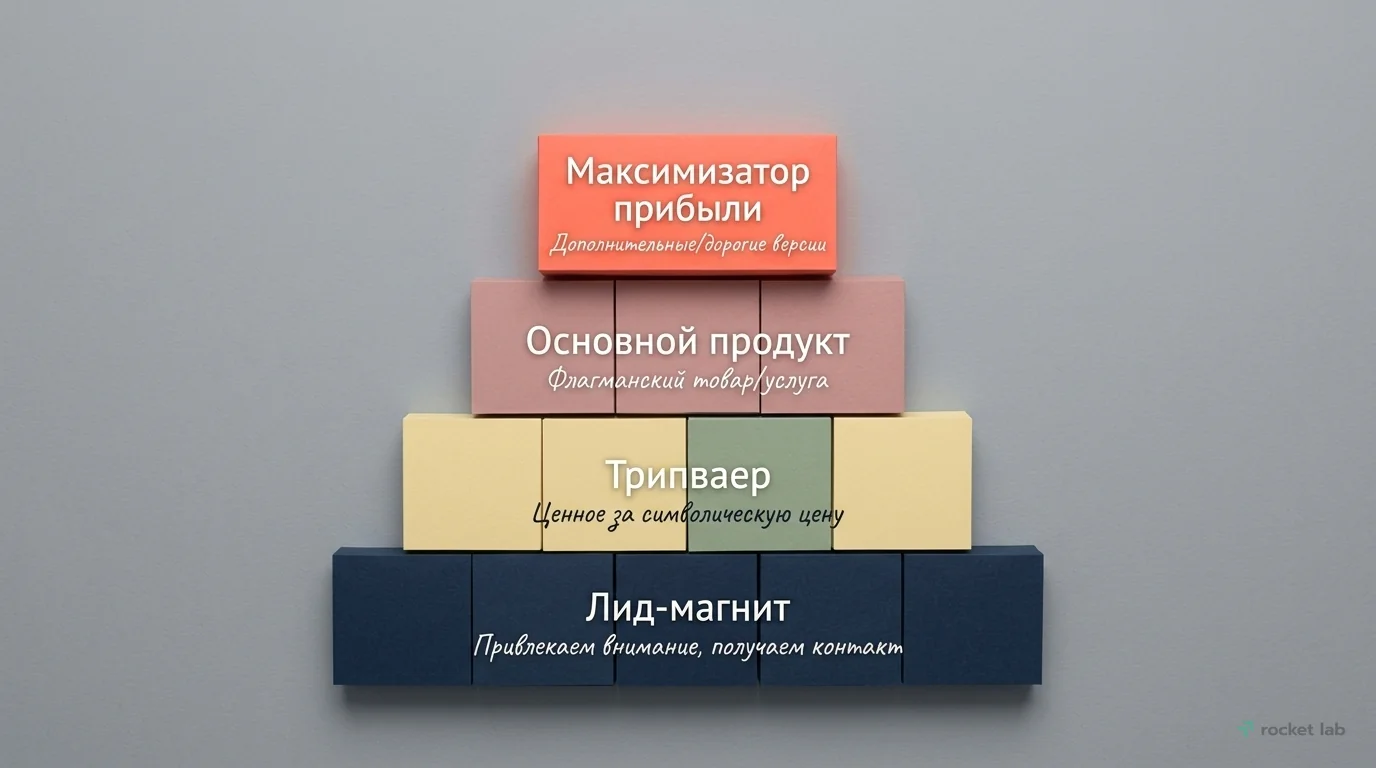 Место лид-магнита в воронке продаж
