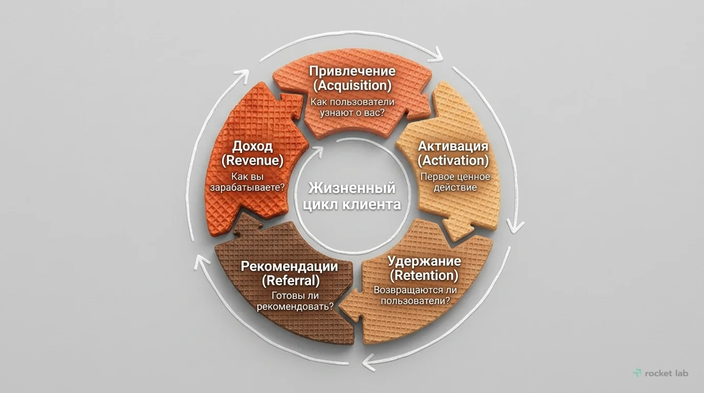 Модель AARRR: Жизненный цикл клиента
