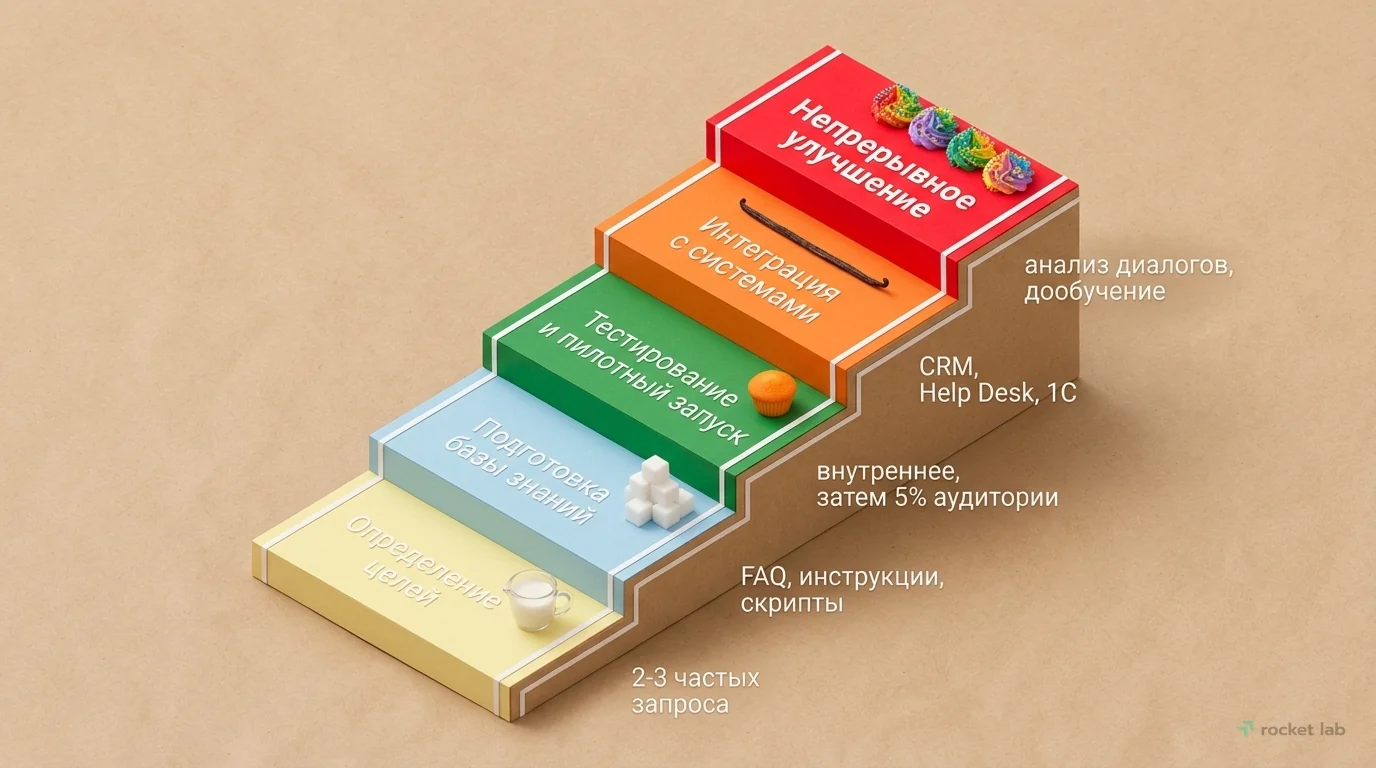 Пошаговый план внедрения ИИ в поддержку