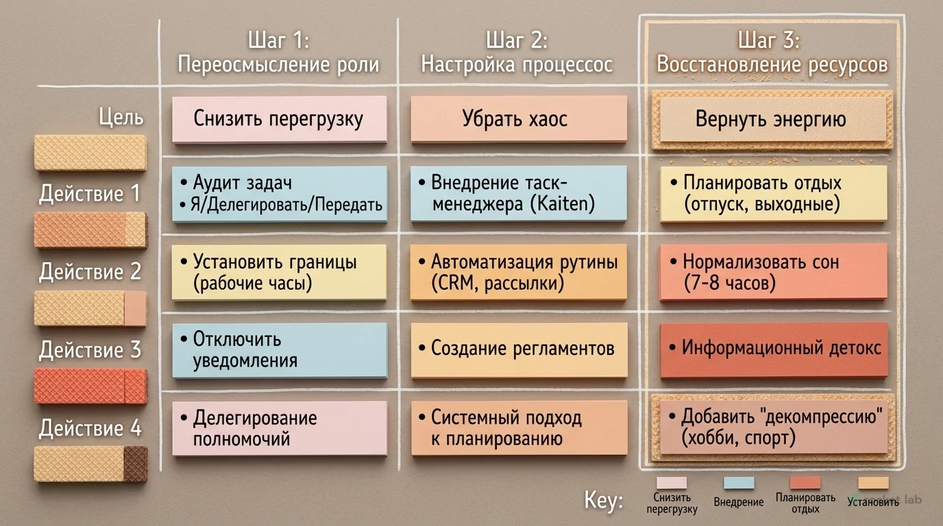 Пошаговый план выхода из выгорания