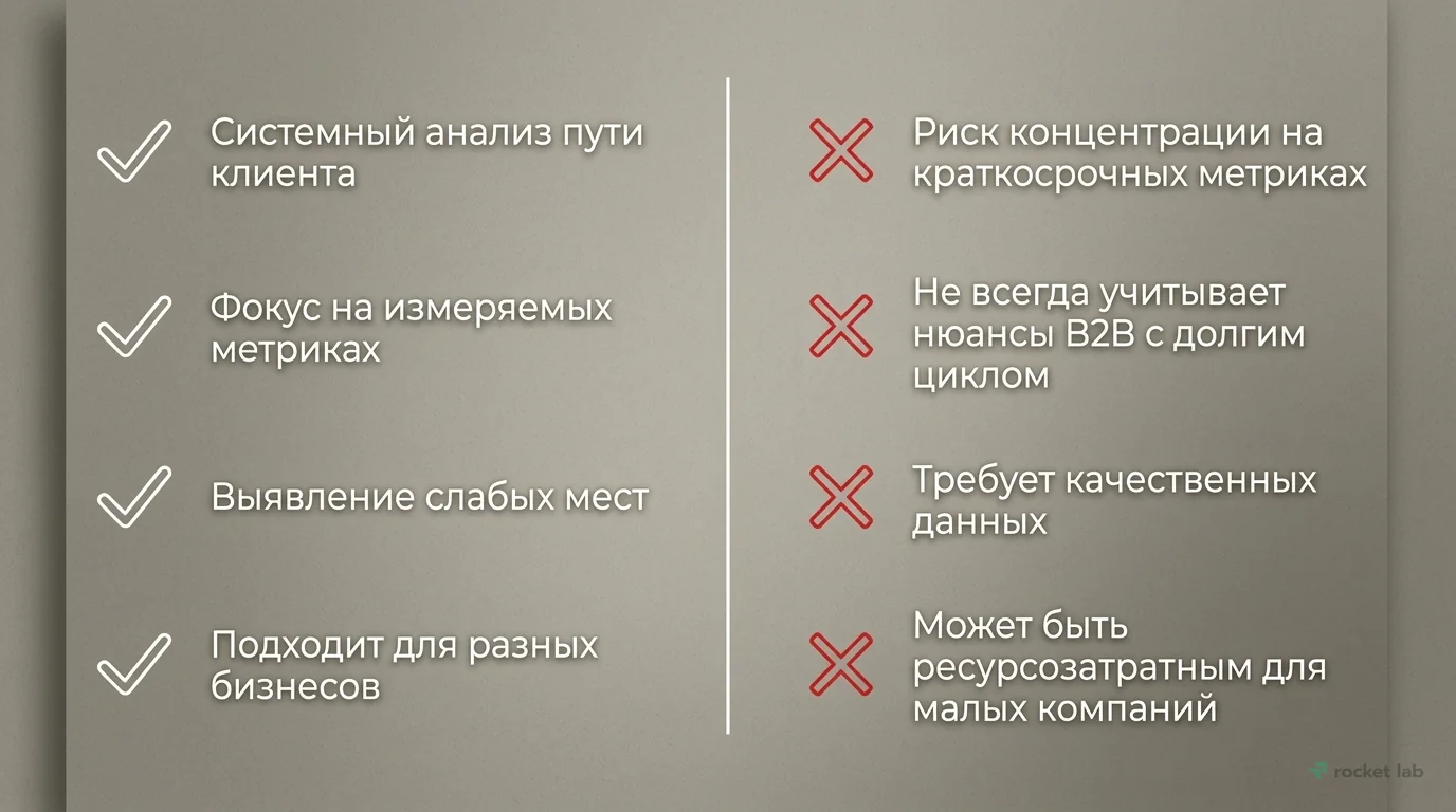 Преимущества и ограничения модели AARRR