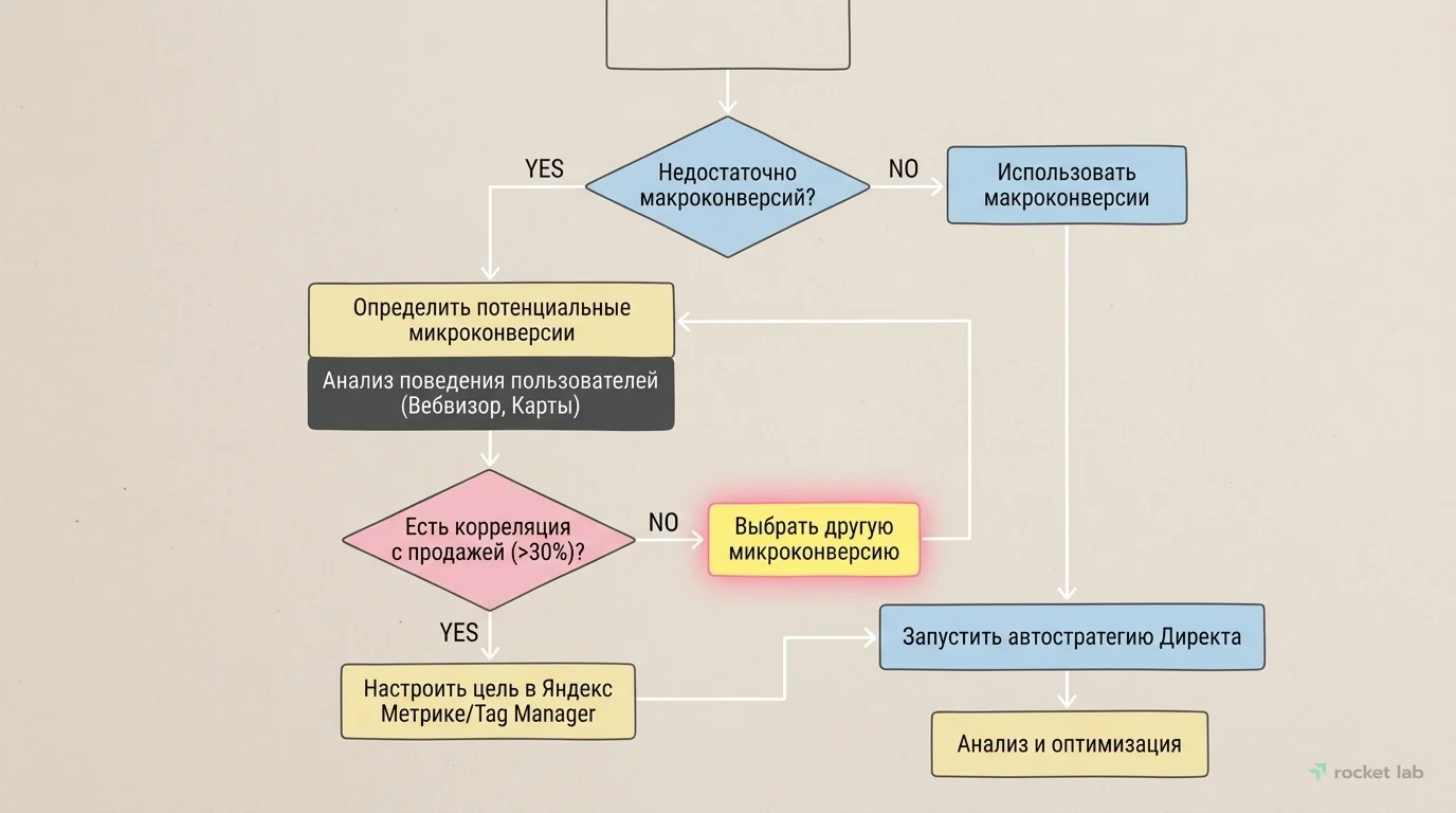 Процесс выбора и внедрения микроконверсий