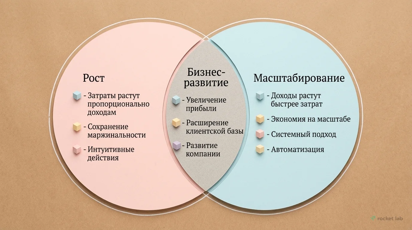 Рост vs. Масштабирование