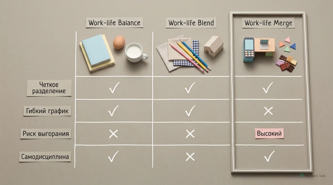 Сравнение подходов к балансу работы и личной жизни