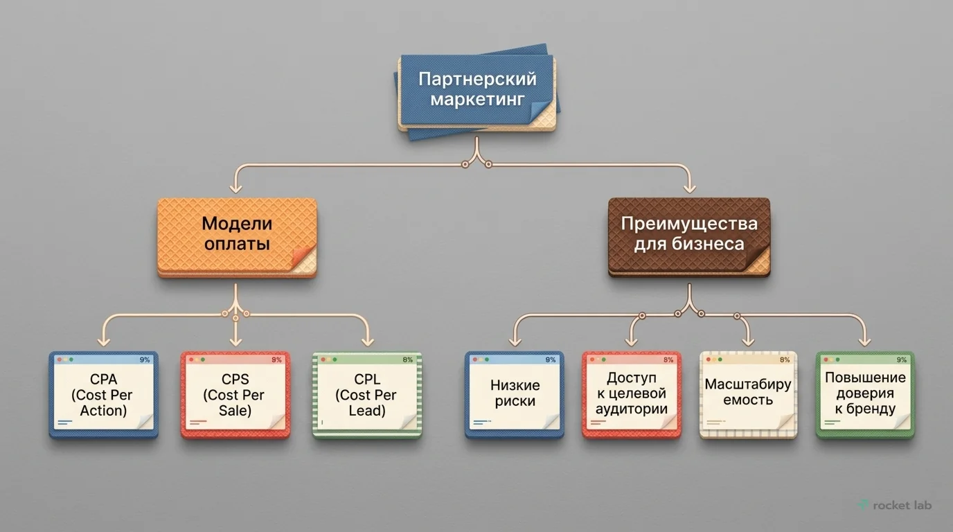 Структура партнерского маркетинга: Модели и Преимущества