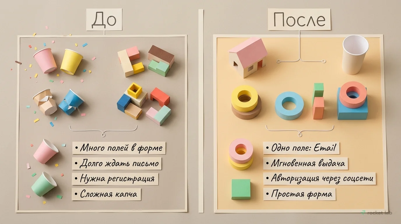 Упрощение доступа к лид-магниту