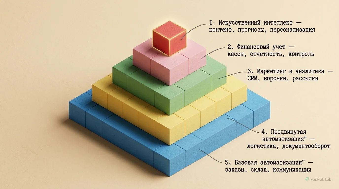 Уровни автоматизации интернет-магазина