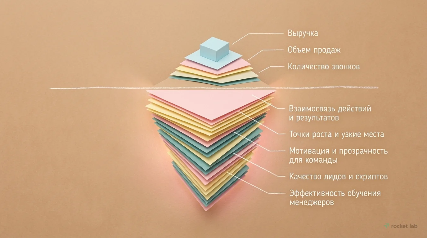 Видимая и скрытая части эффективности продаж