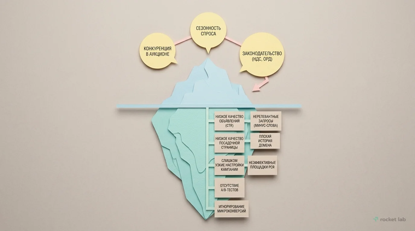 Видимые и скрытые причины роста CPC
