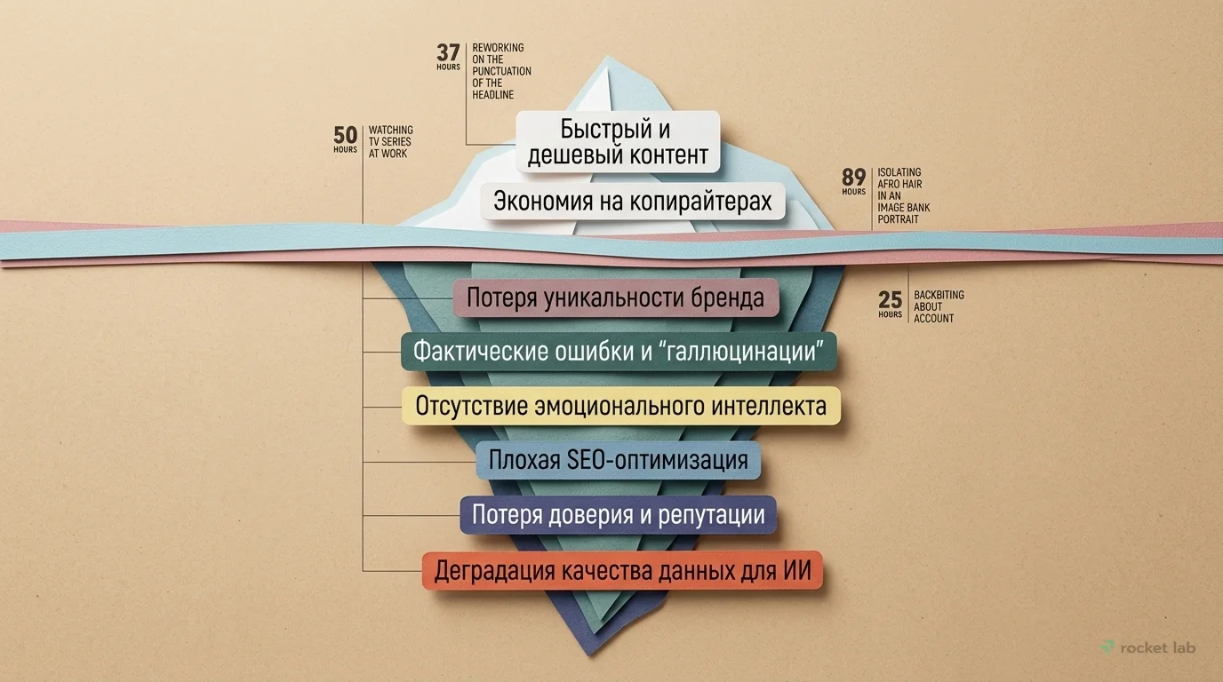 Видимые преимущества и скрытые риски ИИ-копирайтинга