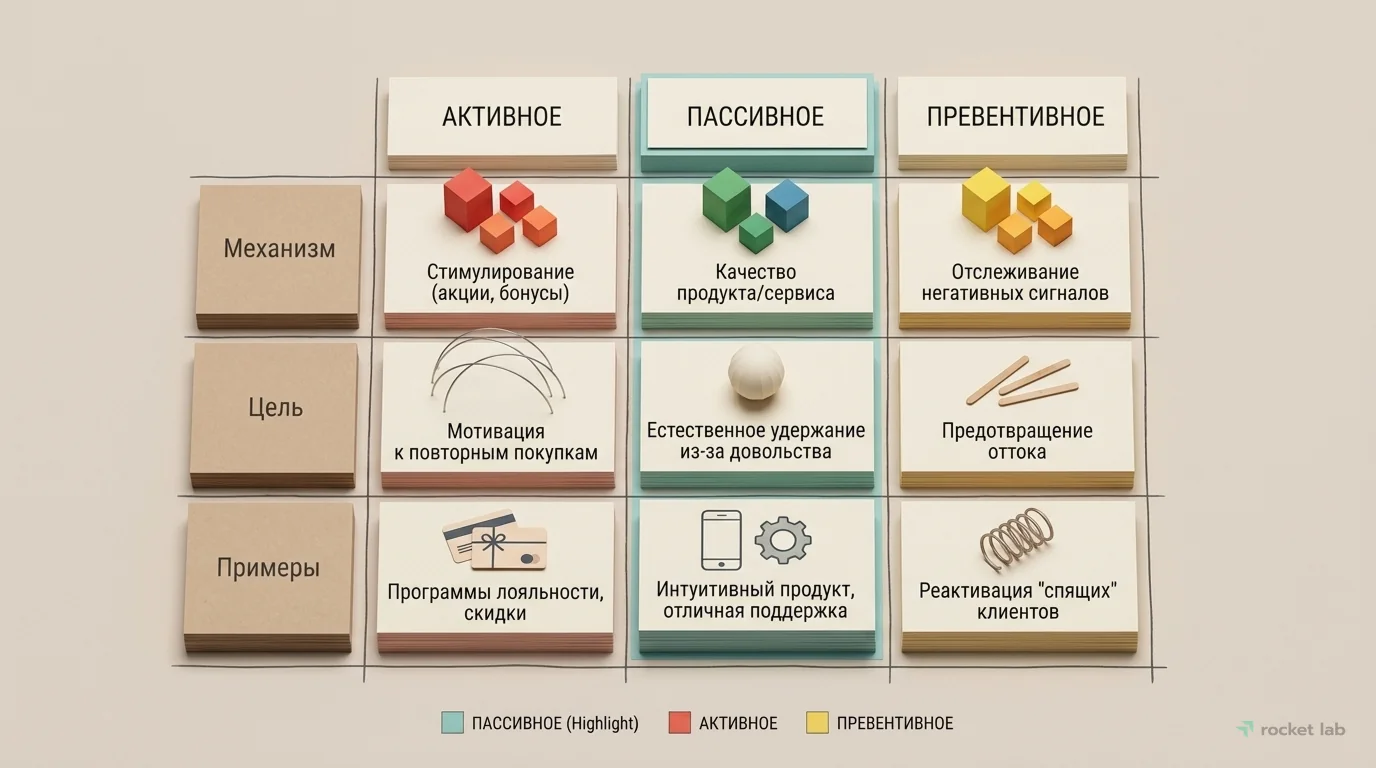 Виды удержания клиентов