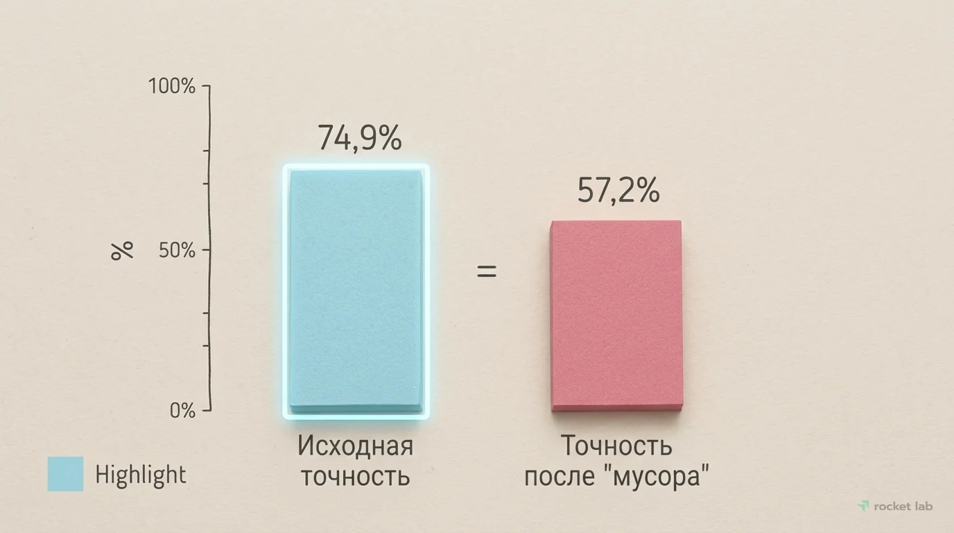 Влияние «мусорных» данных на точность ИИ (логика)
