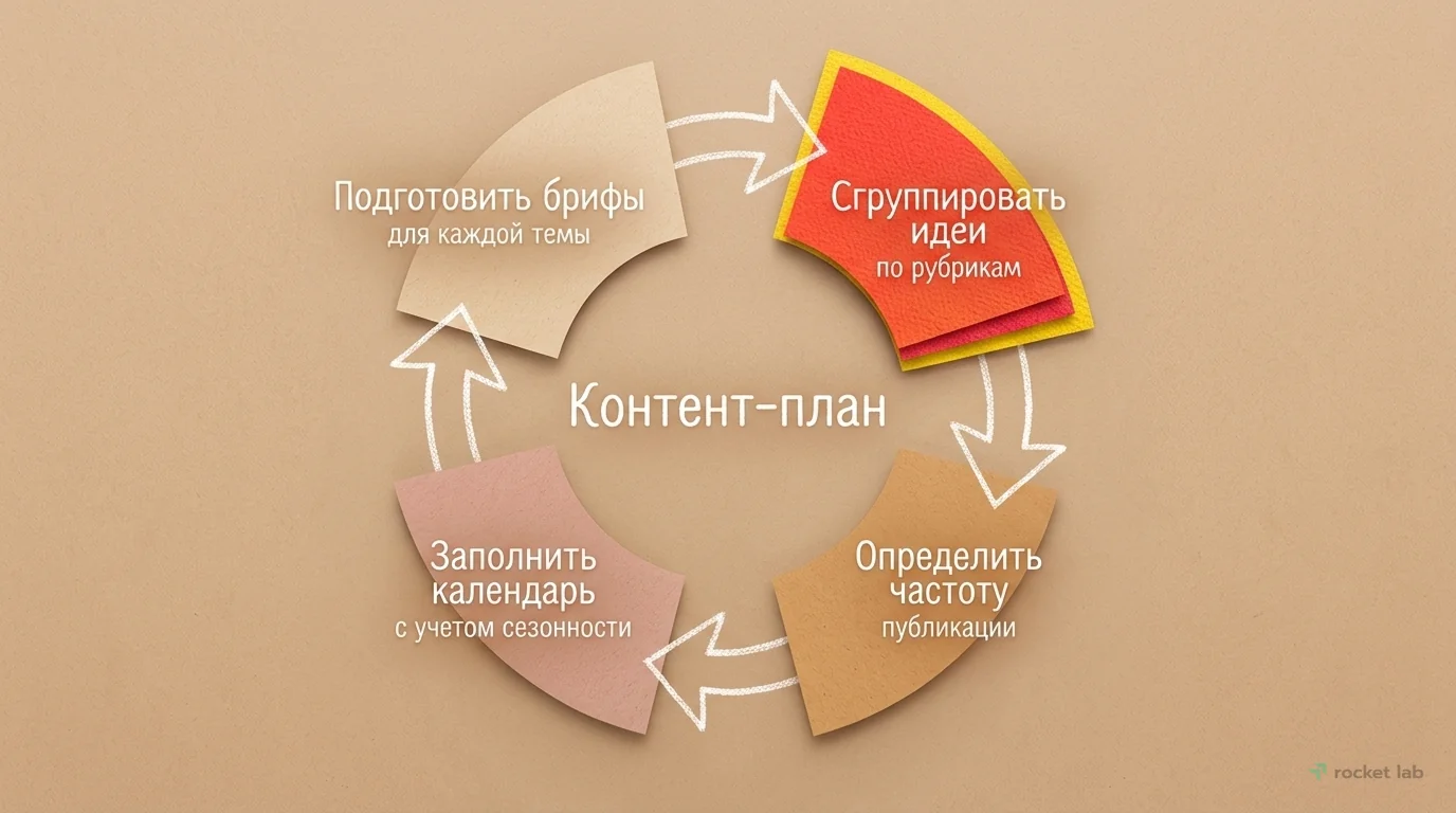 Этапы создания контент-плана