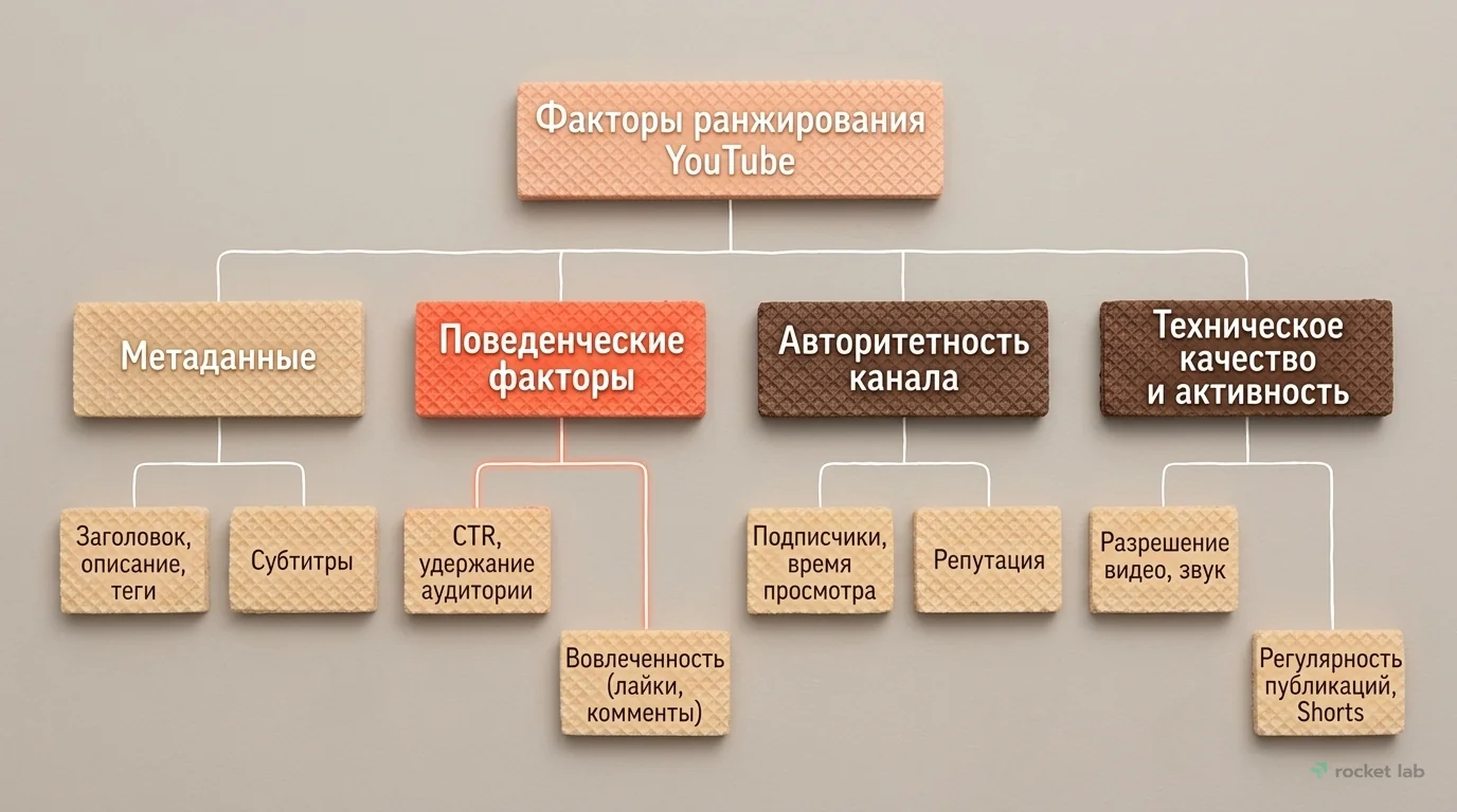 Факторы ранжирования видео YouTube