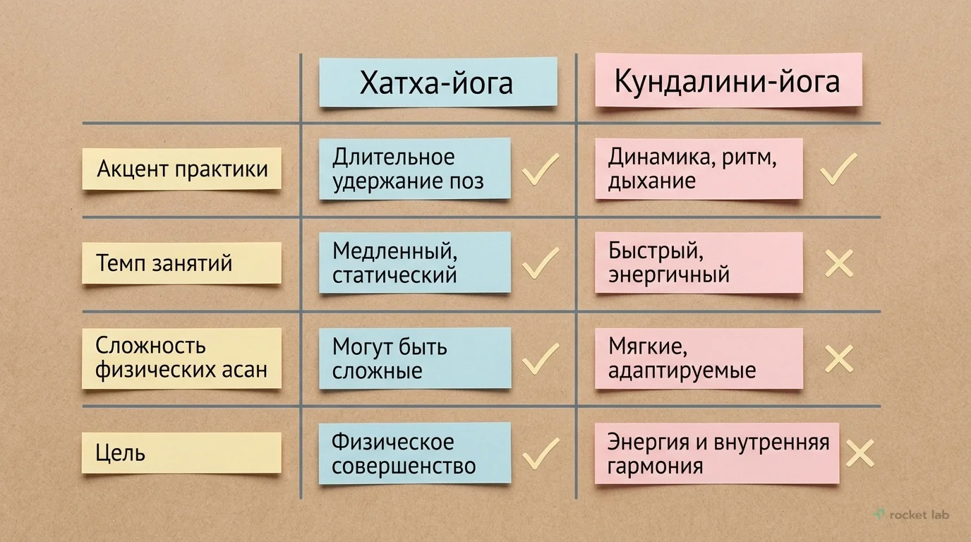 Сравнение Кундалини-йоги с Хатха-йогой