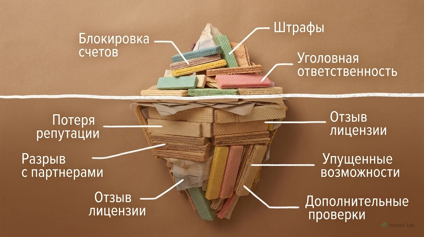 Видимые и скрытые риски игнорирования AML-требований