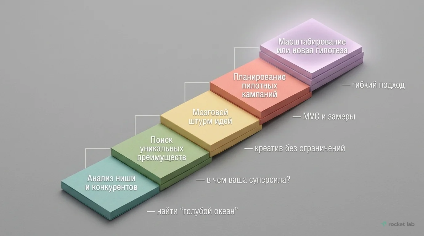 Этапы разработки стратегии нестандартного маркетинга