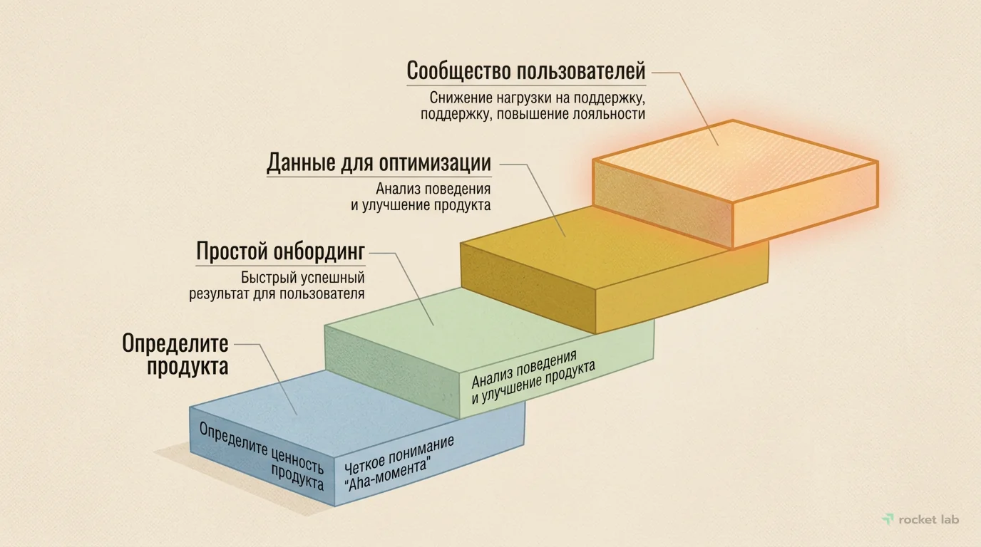 4 шага внедрения Product-Led Growth