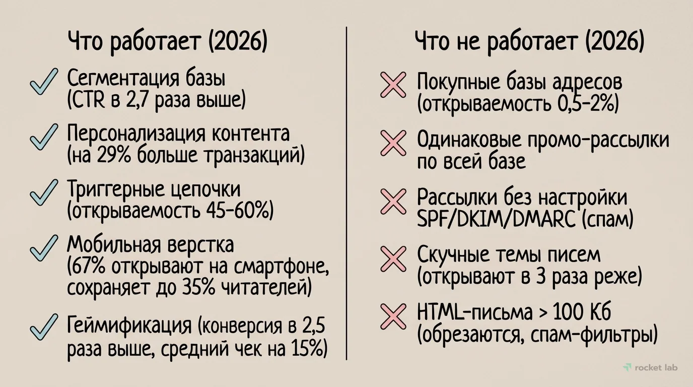 Актуальные практики и антипаттерны email-маркетинга