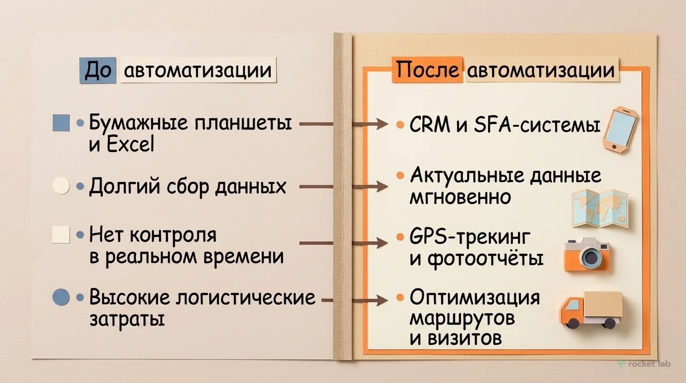 Автоматизация управления территорией продаж: До и После
