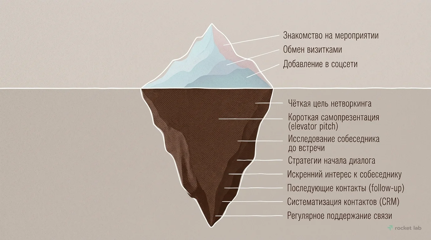 Айсберг нетворкинга: что скрывается за видимыми контактами
