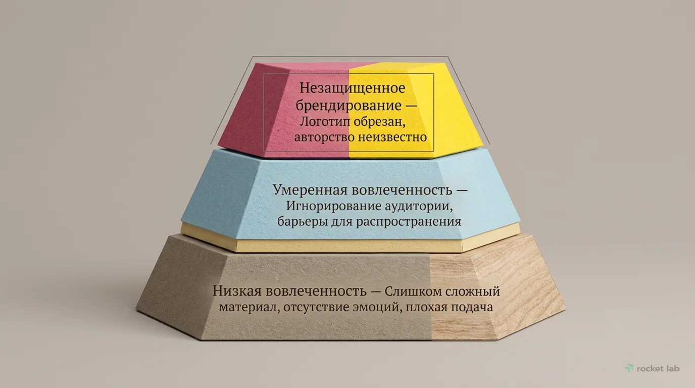 Частые ошибки, снижающие виральность контента