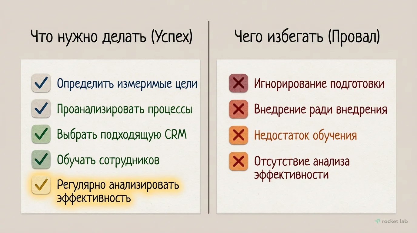 Что делать и чего избегать при автоматизации CRM