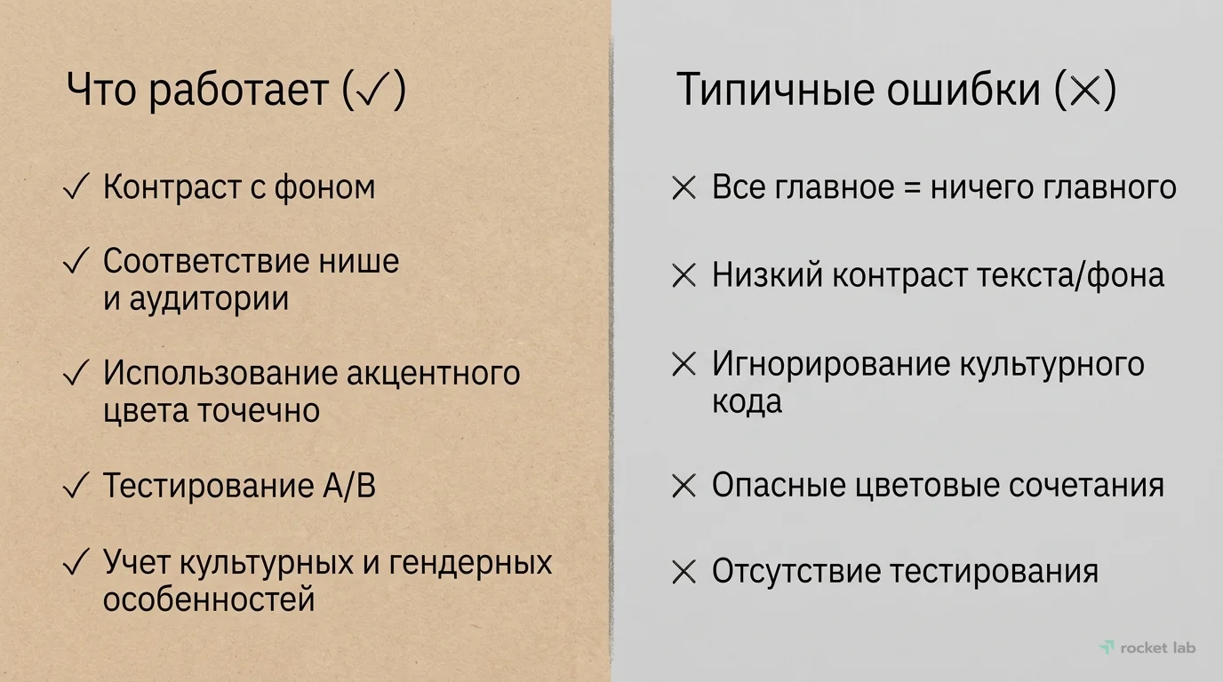 Что работает и что не работает в психологии цвета