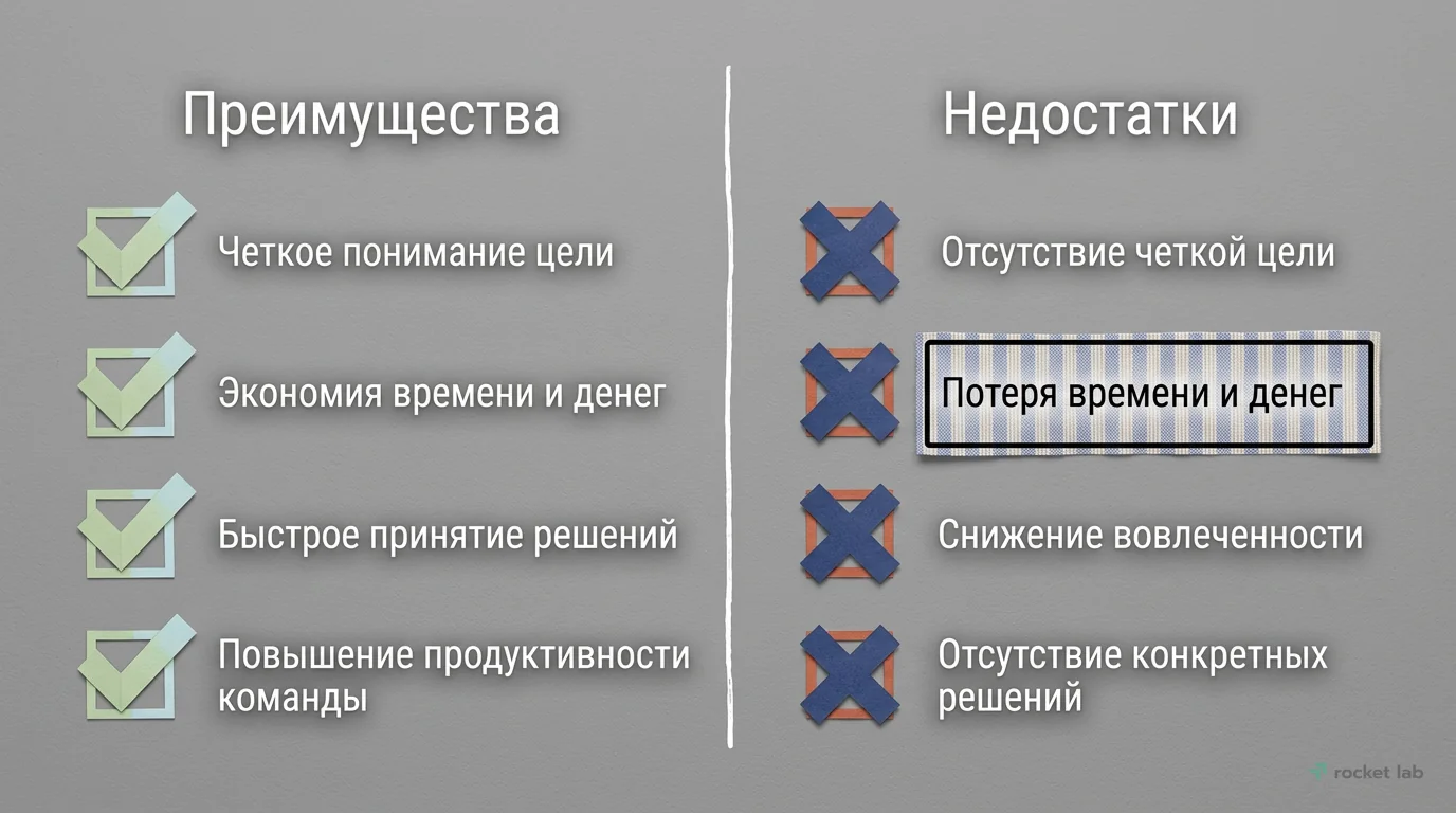 Эффективные vs. Неэффективные совещания