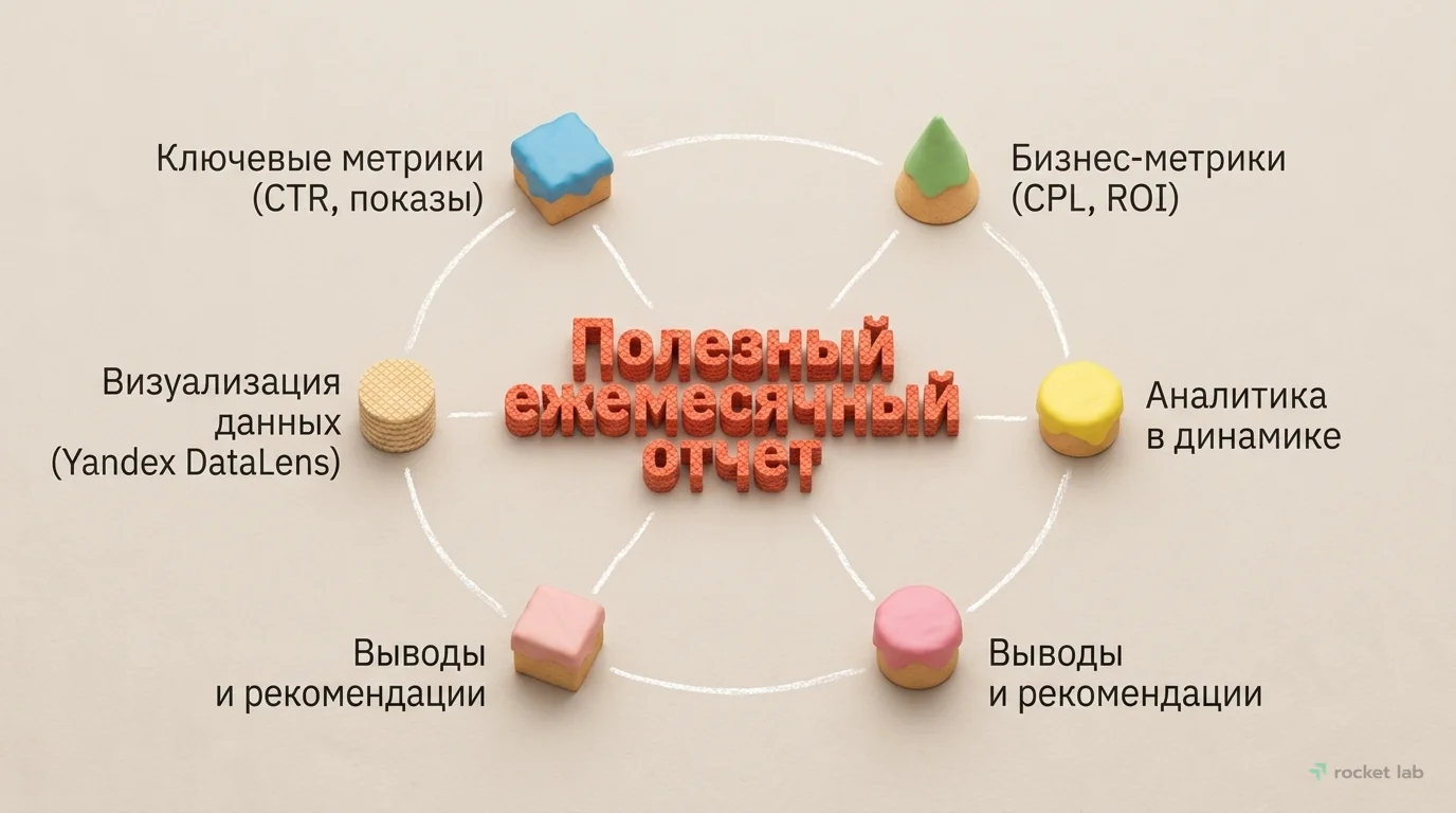 Элементы полезного ежемесячного отчета