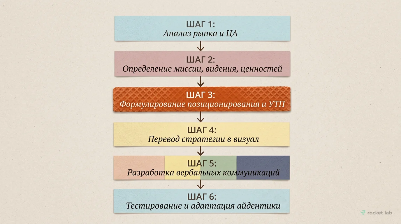 Этапы разработки стратегии и айдентики бренда
