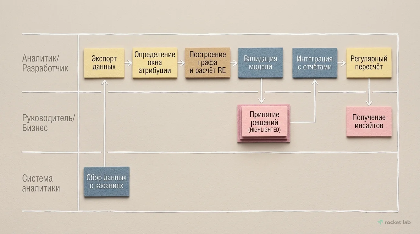 Этапы внедрения модели Маркова