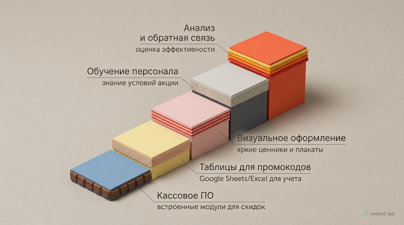 Этапы внедрения скидок без IT