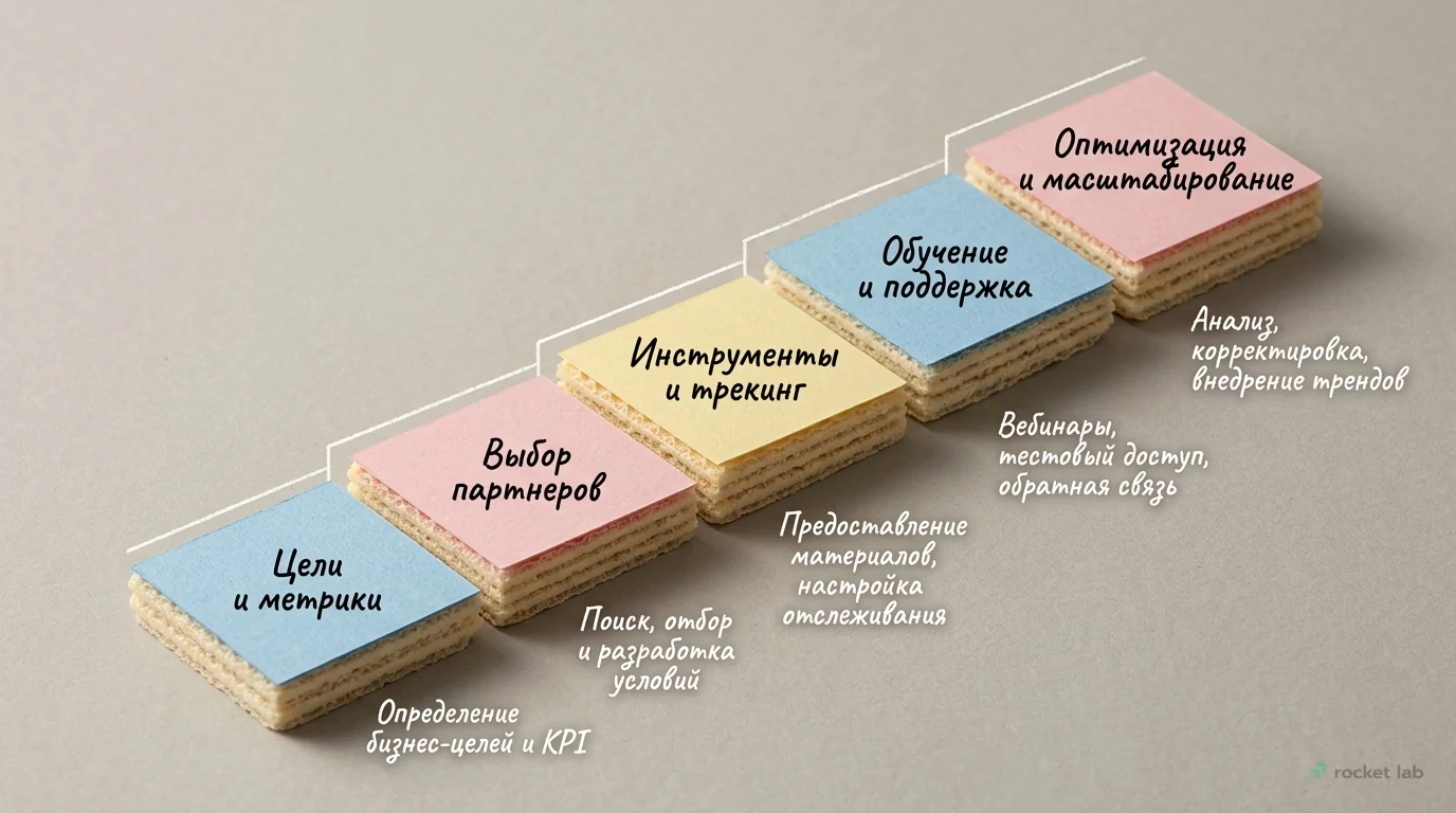 Этапы запуска партнерской программы