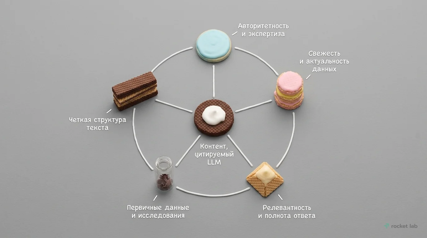 Факторы цитируемости контента LLM
